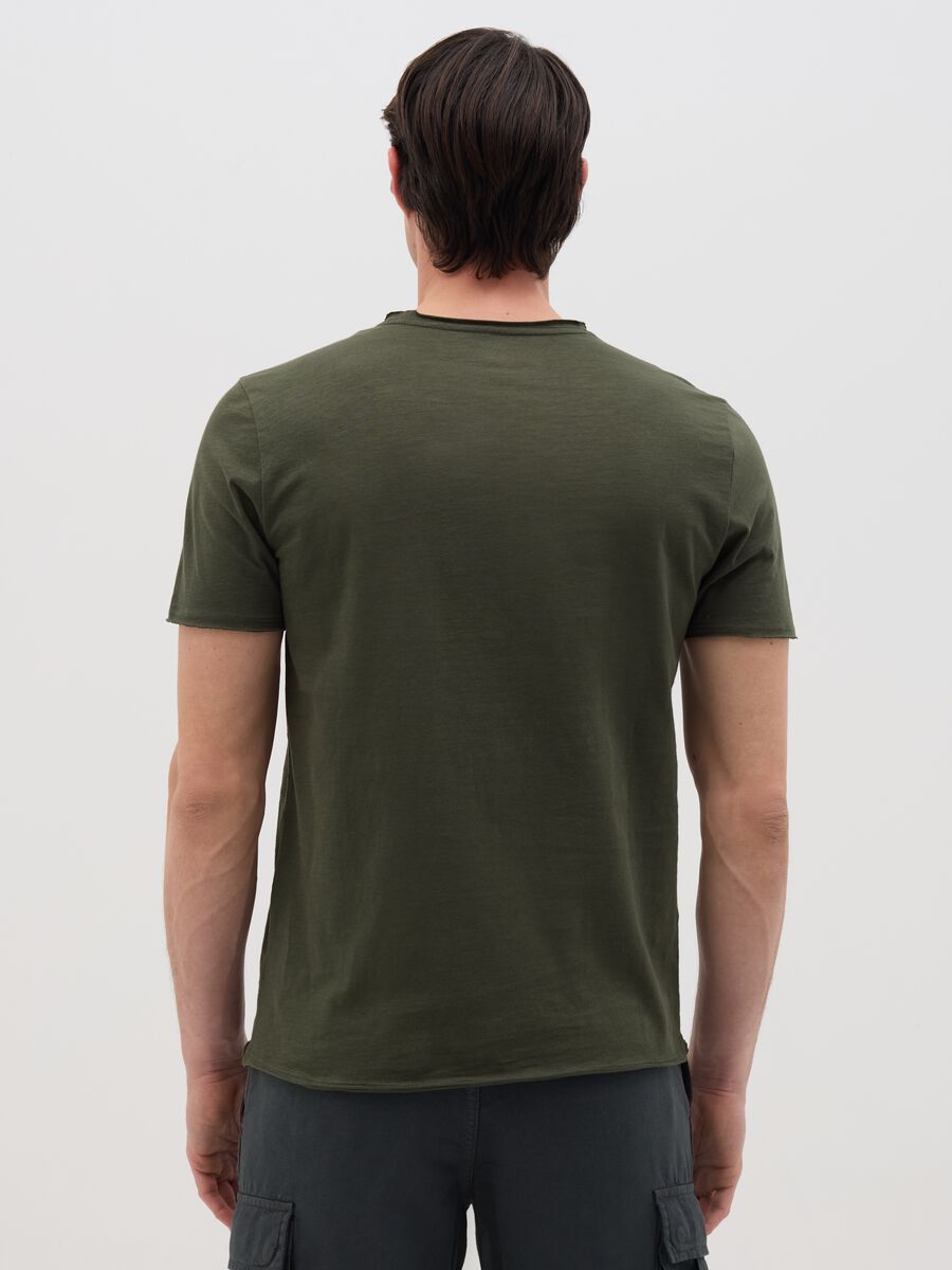 Military Green Pure Cotton T-Shirt_3