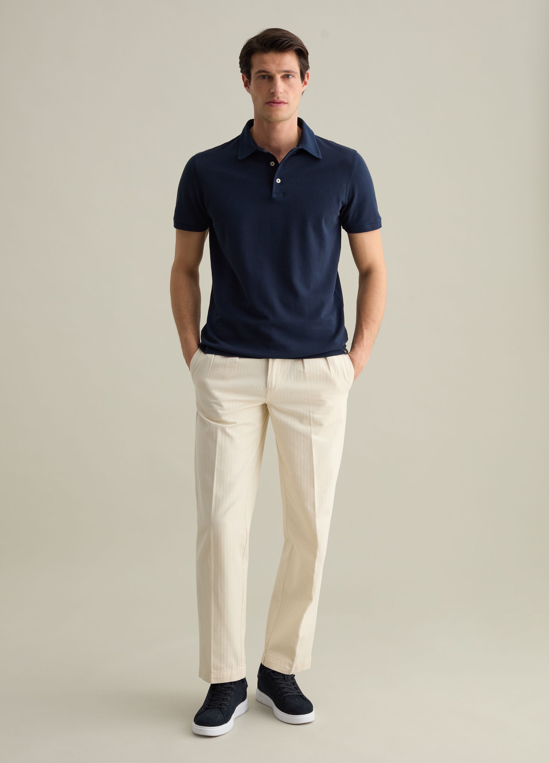 Cotton pique polo shirt