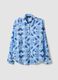 Light Blue Short-Sleeve Pure Cotton Shirt_4