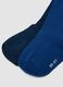 Pack of 5 long blue socks in stretch organic cotton_2