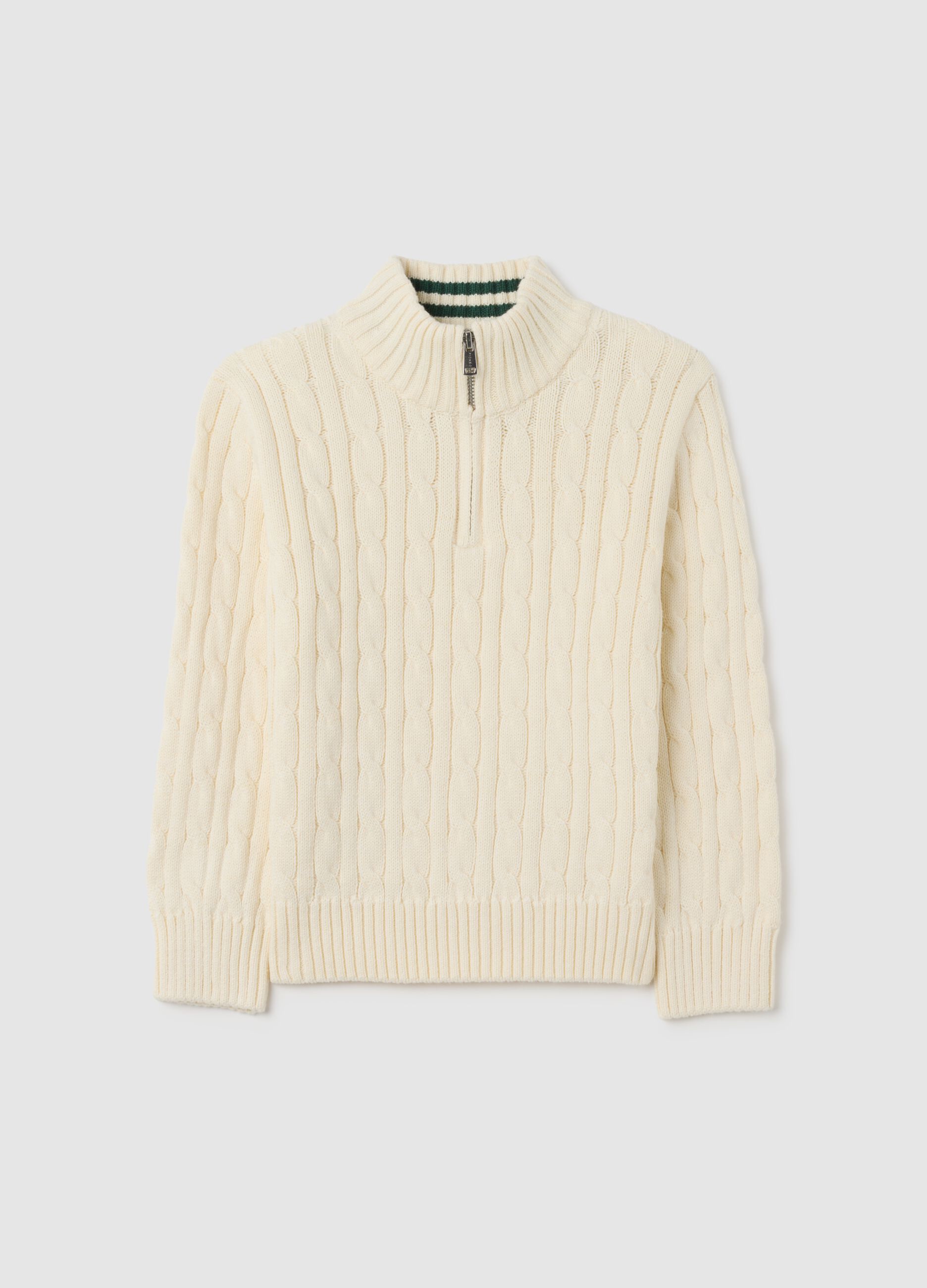 Children's white oversized cotton jumper