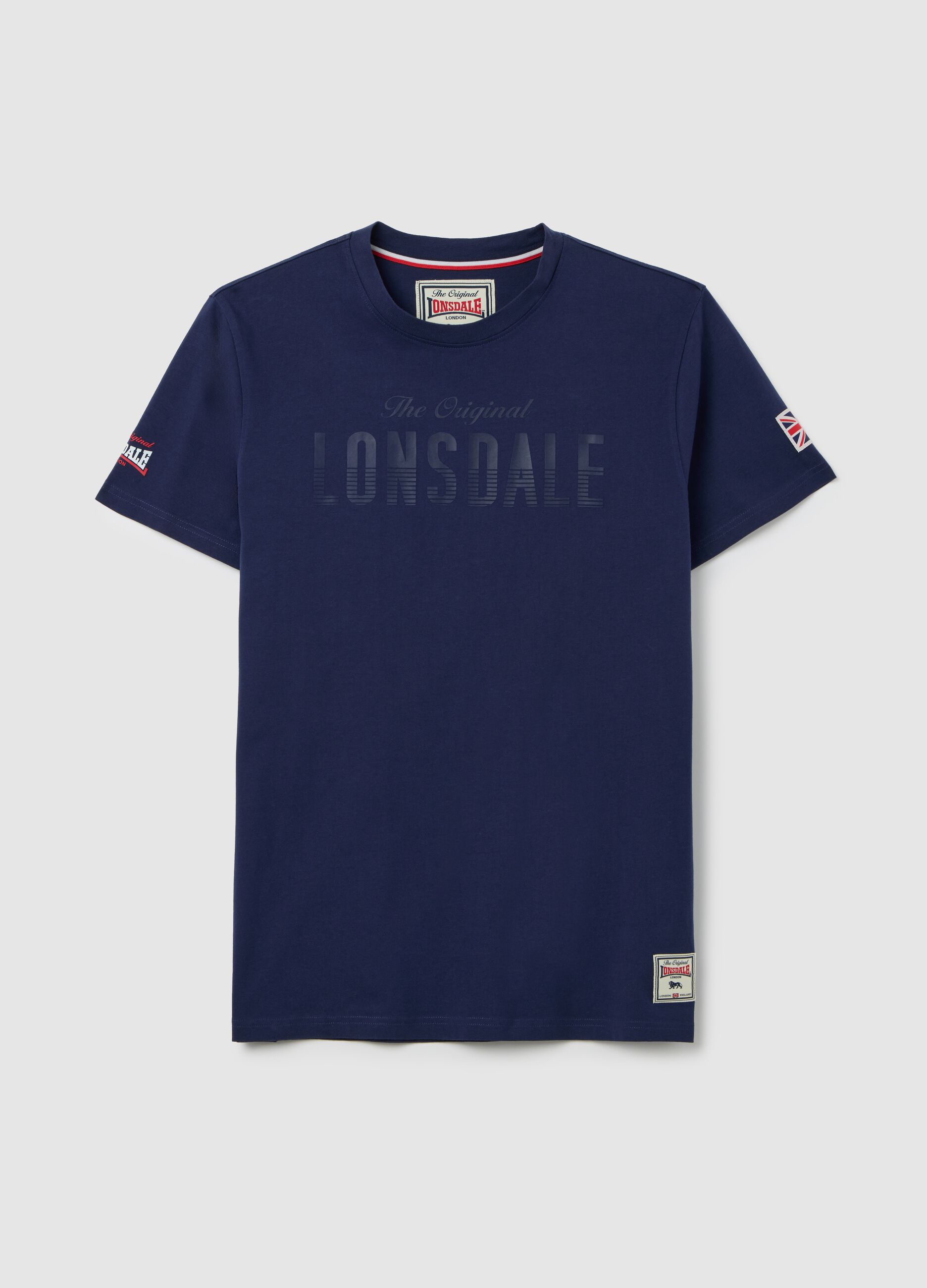 Lonsdale Blue Cotton Short Sleeve T-shirt