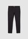 Black Stretch Cotton Skinny Fit Trousers_4