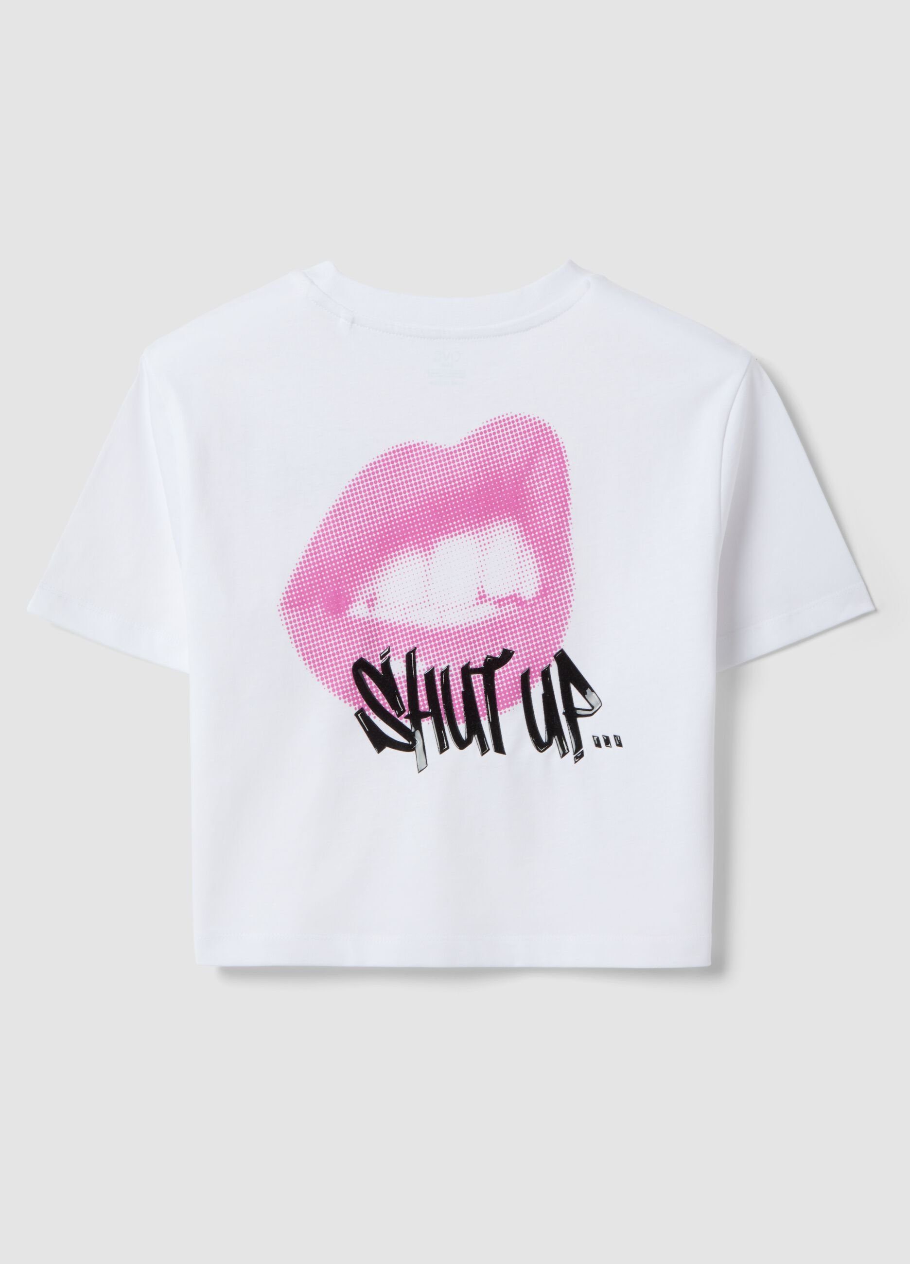 White short-sleeve pure cotton T-shirt