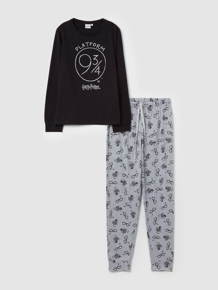 Full-length pyjamas with Harry Potter embroidery and print_4