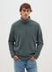 Green Fleece Half-Zip Sweatshirt_1