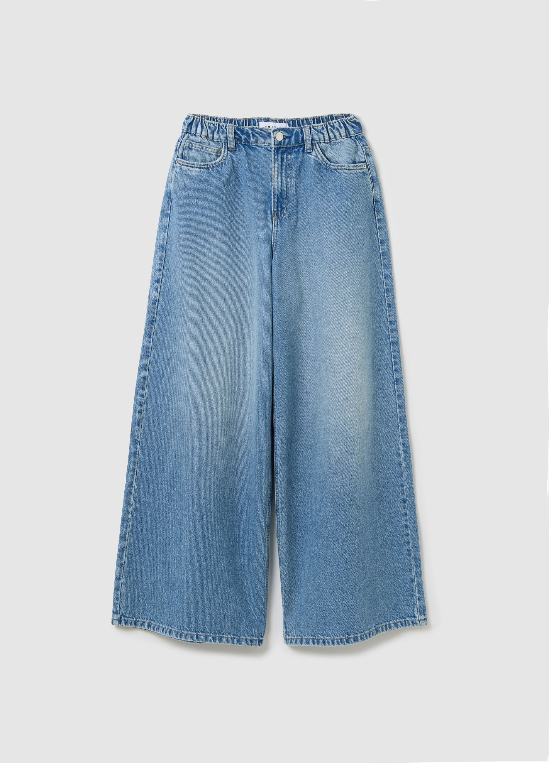 Wide Leg Jeans in Rigid Denim