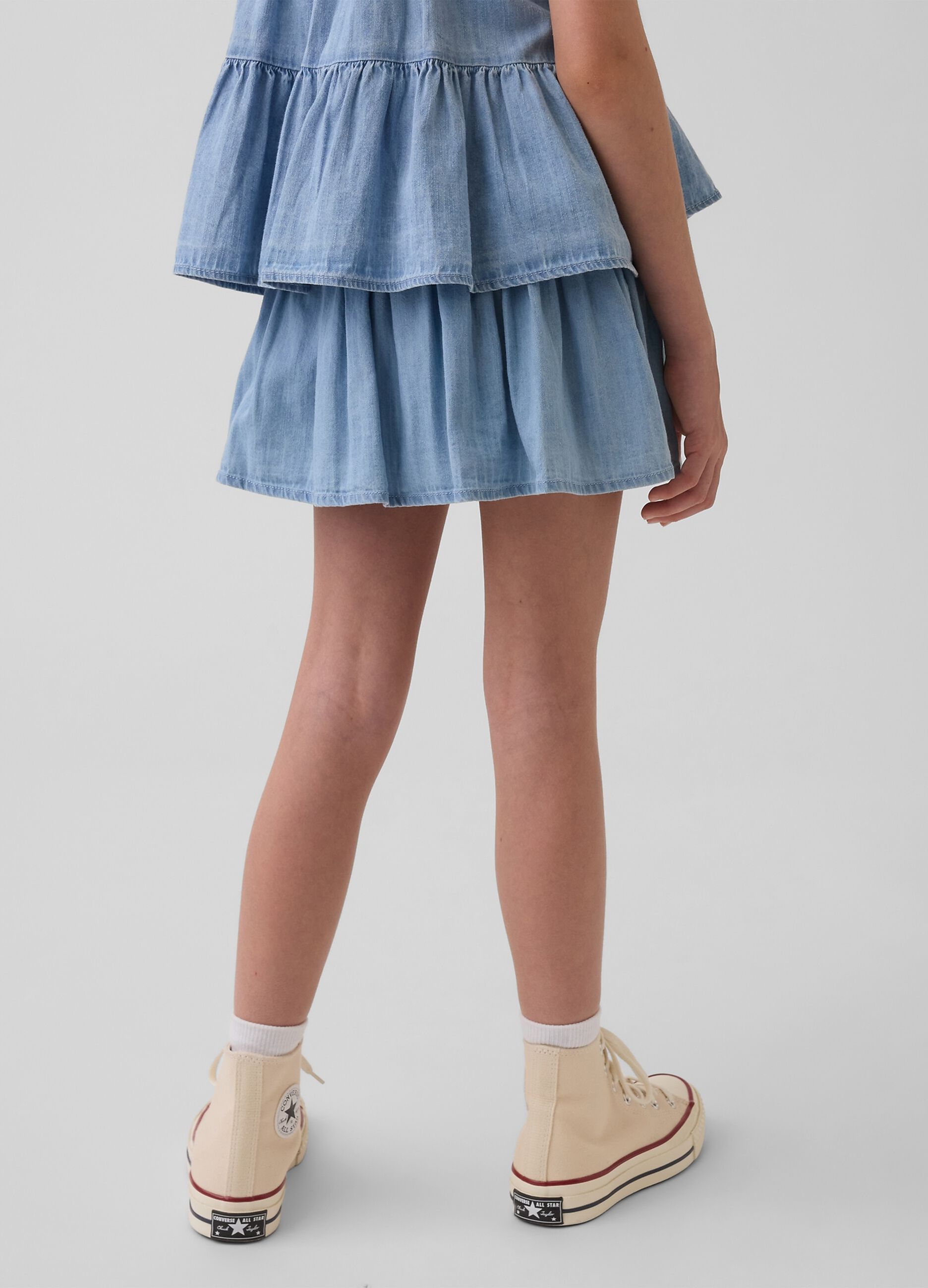 Pure cotton denim skirt
