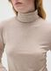 Beige Regular Fit Turtleneck Sweater_3