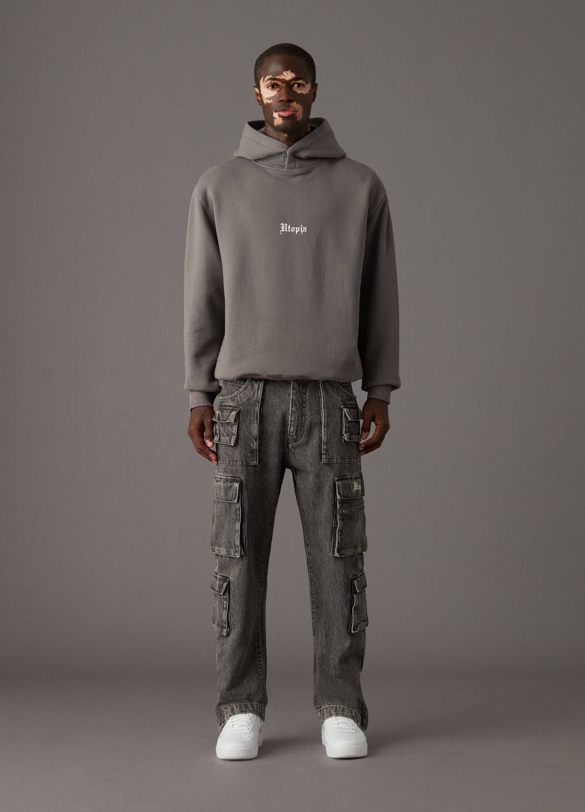 Multi Pocket Cargo Denim Vintage Grey_3