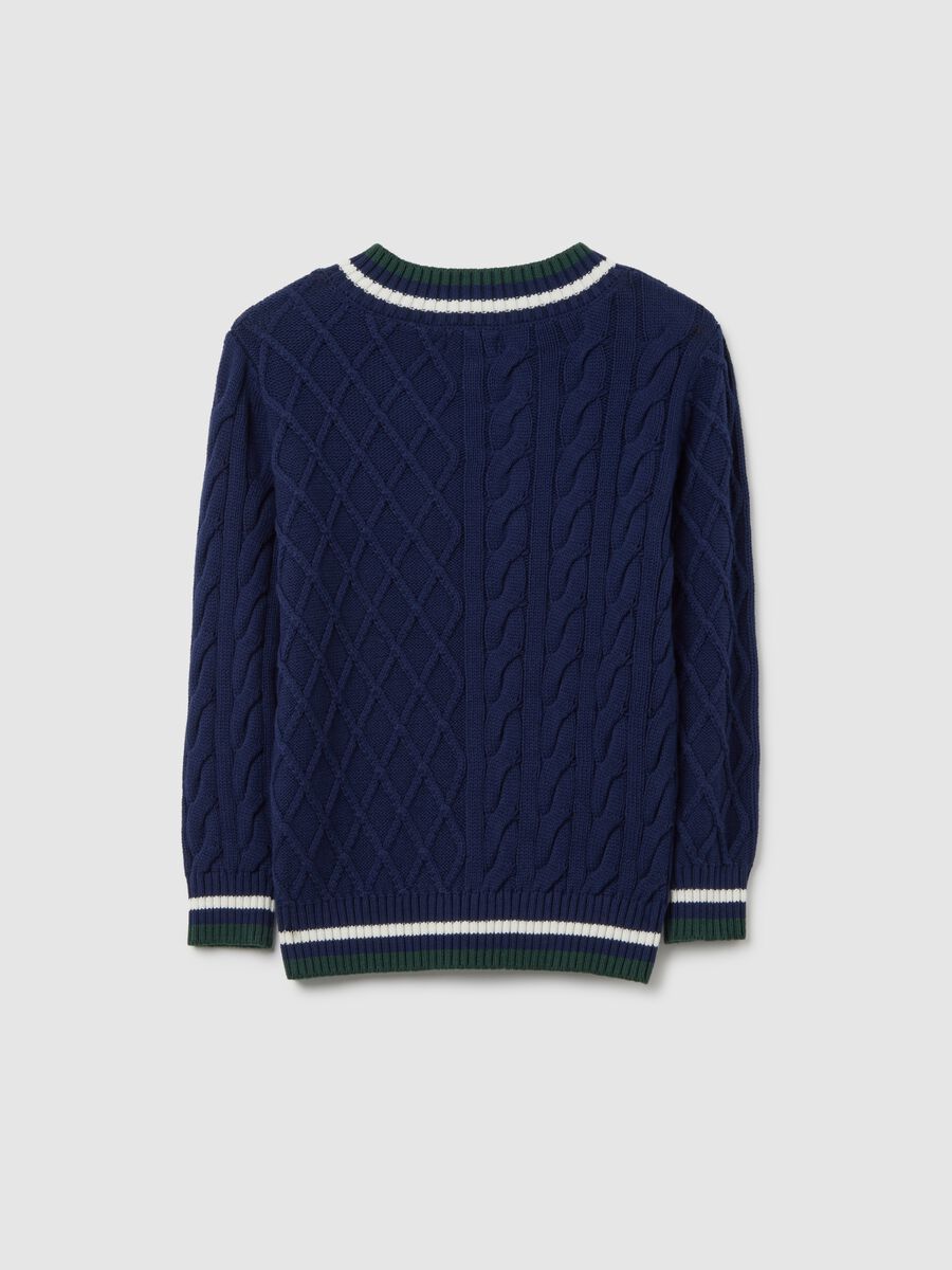 Children's blue pure cotton regular fit jumper_4