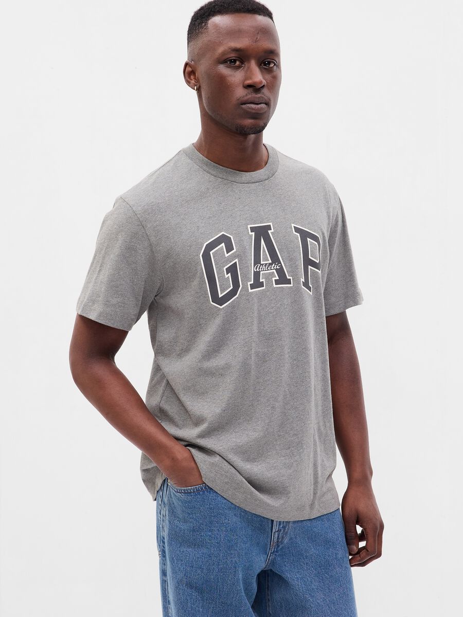 T-shirt con stampa logo Athletics_0