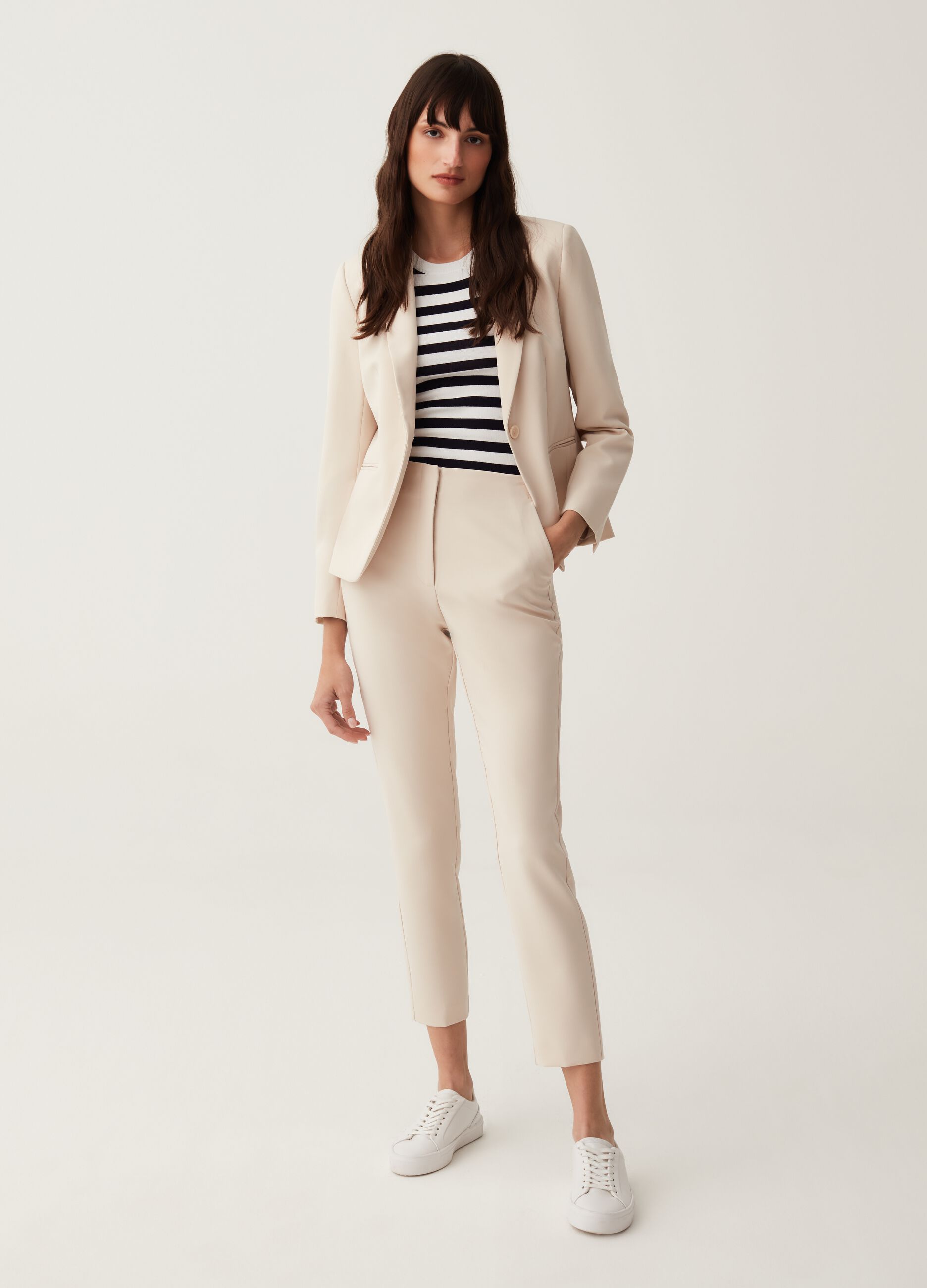 Blazer stretch tinta unita_1