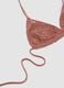 Pink metallic crochet triangle bikini top_6
