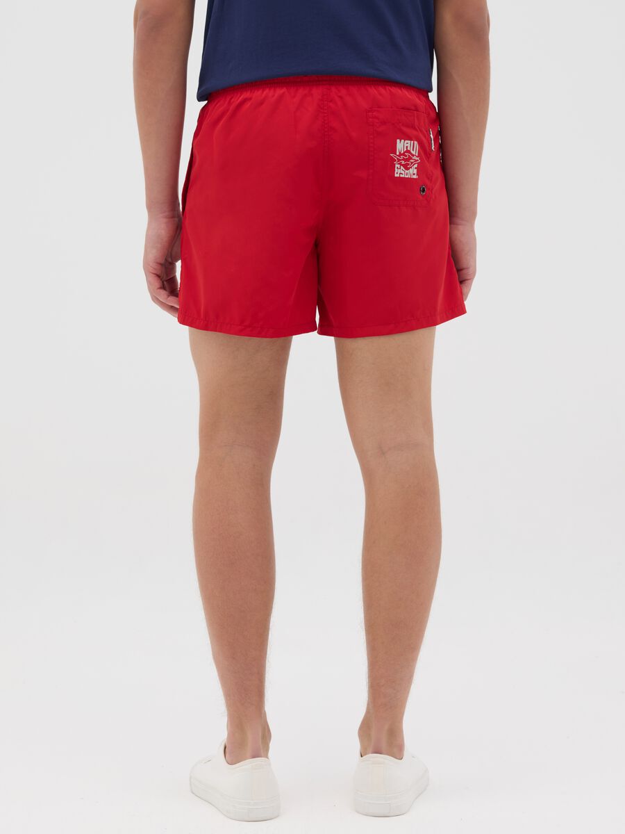 Maui Red Swim Shorts_2
