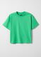 T-shirt in puro cotone verde da bambino regular fit_0