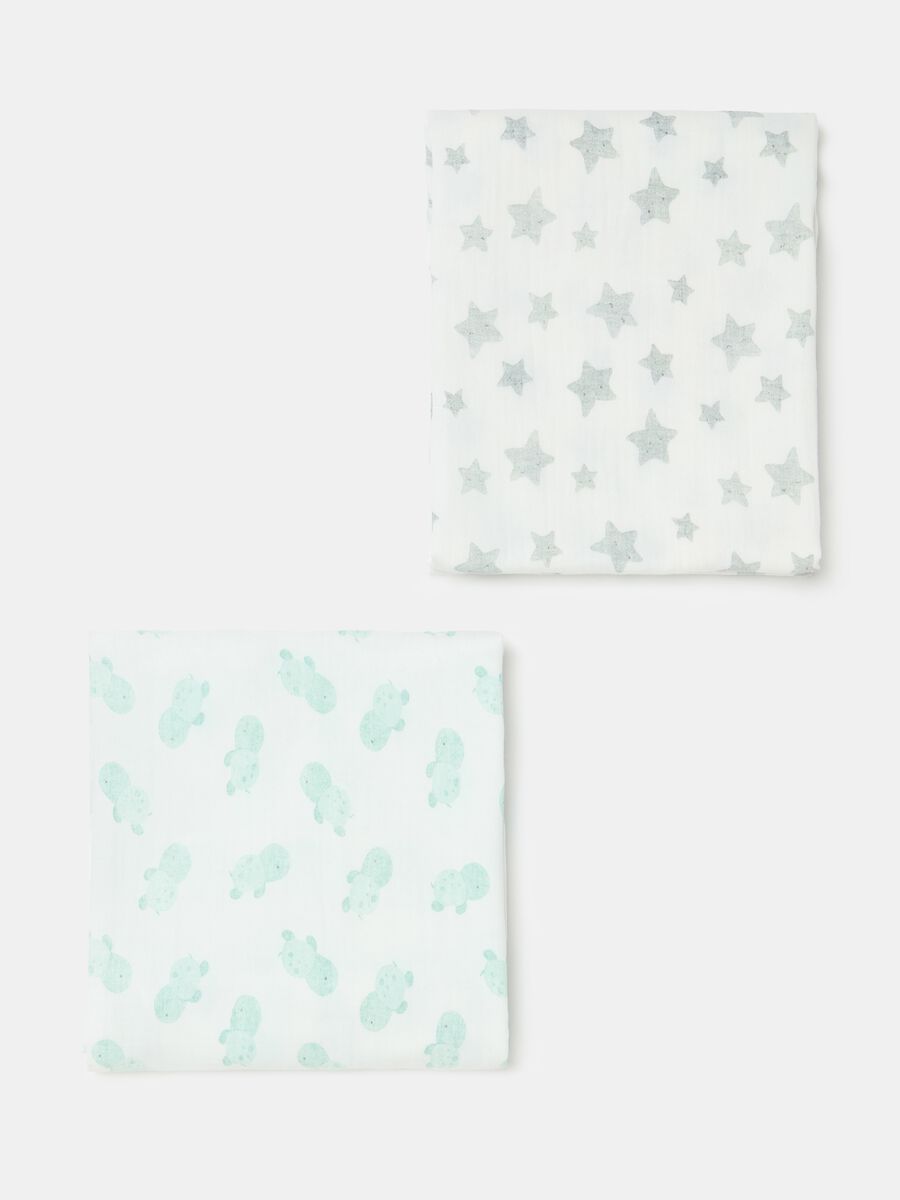 Two-pack blankets in organic cotton_0