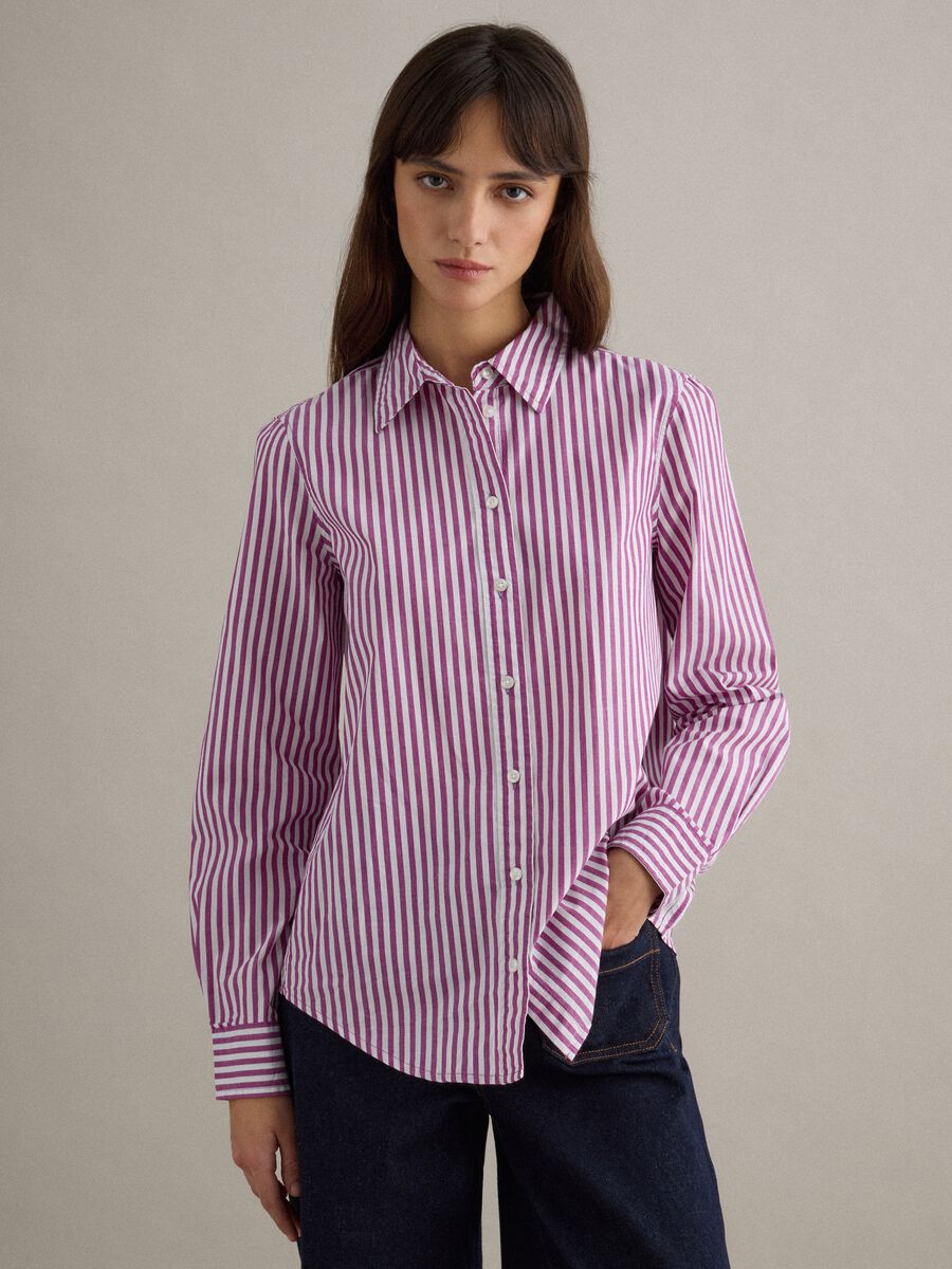 Pure cotton multicolour striped regular fit shirt_0