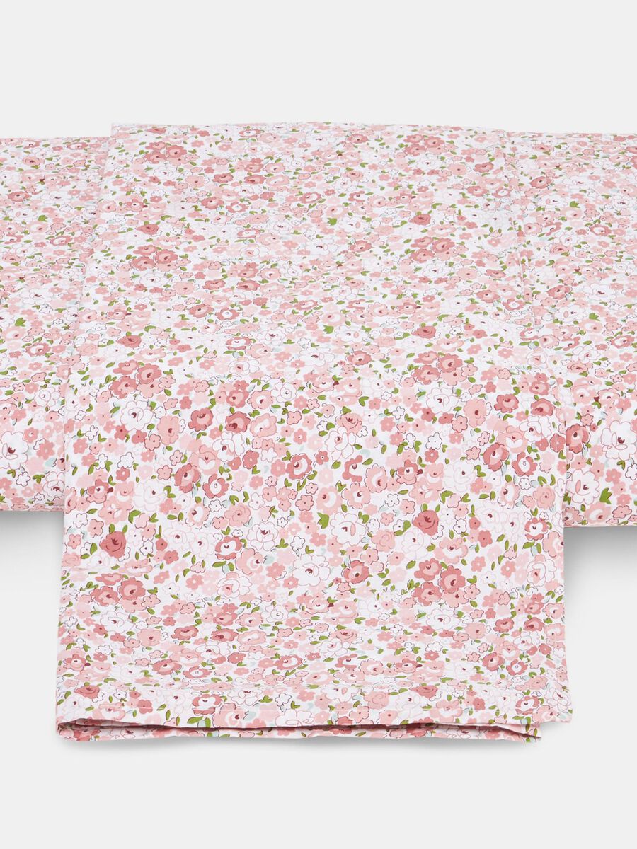Floral double bed duvet cover in cotton_0