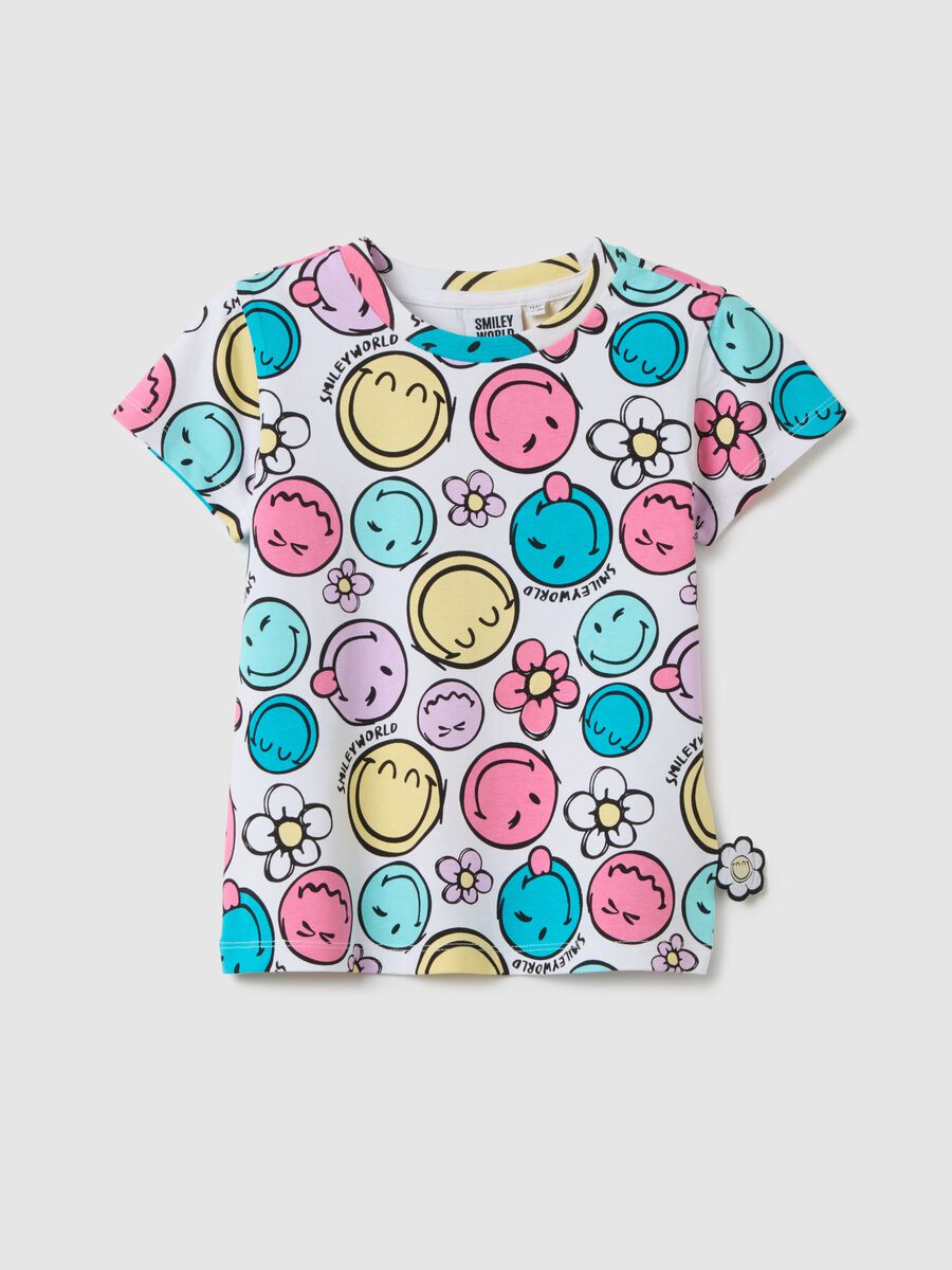 Girl's multicolour regular fit t-shirt with prints_0