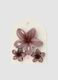 Pink Flower Hair Clip Set_0