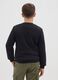 Boys' Black Sweatshirt in Pure Cotton Regular Fit with SKI Print_1