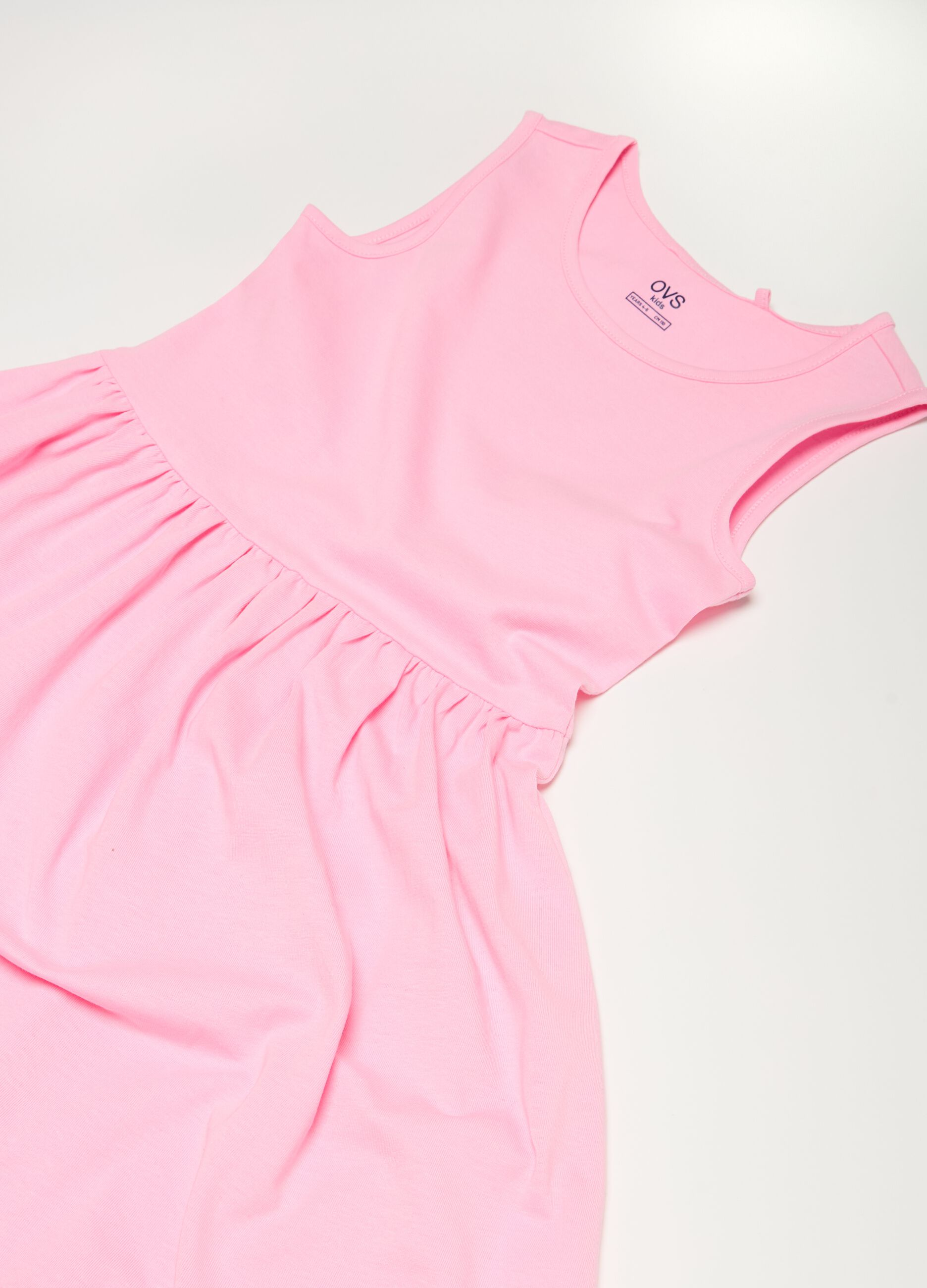 Sleeveless cotton dress