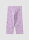 Girls' Skinny Organic Cotton Elasticated Violet Leggings_1