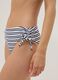 Blue and white striped stretch bikini bottoms_3