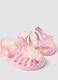 Yellow and pink baby girls&rsquo; sandals with decorative star_1