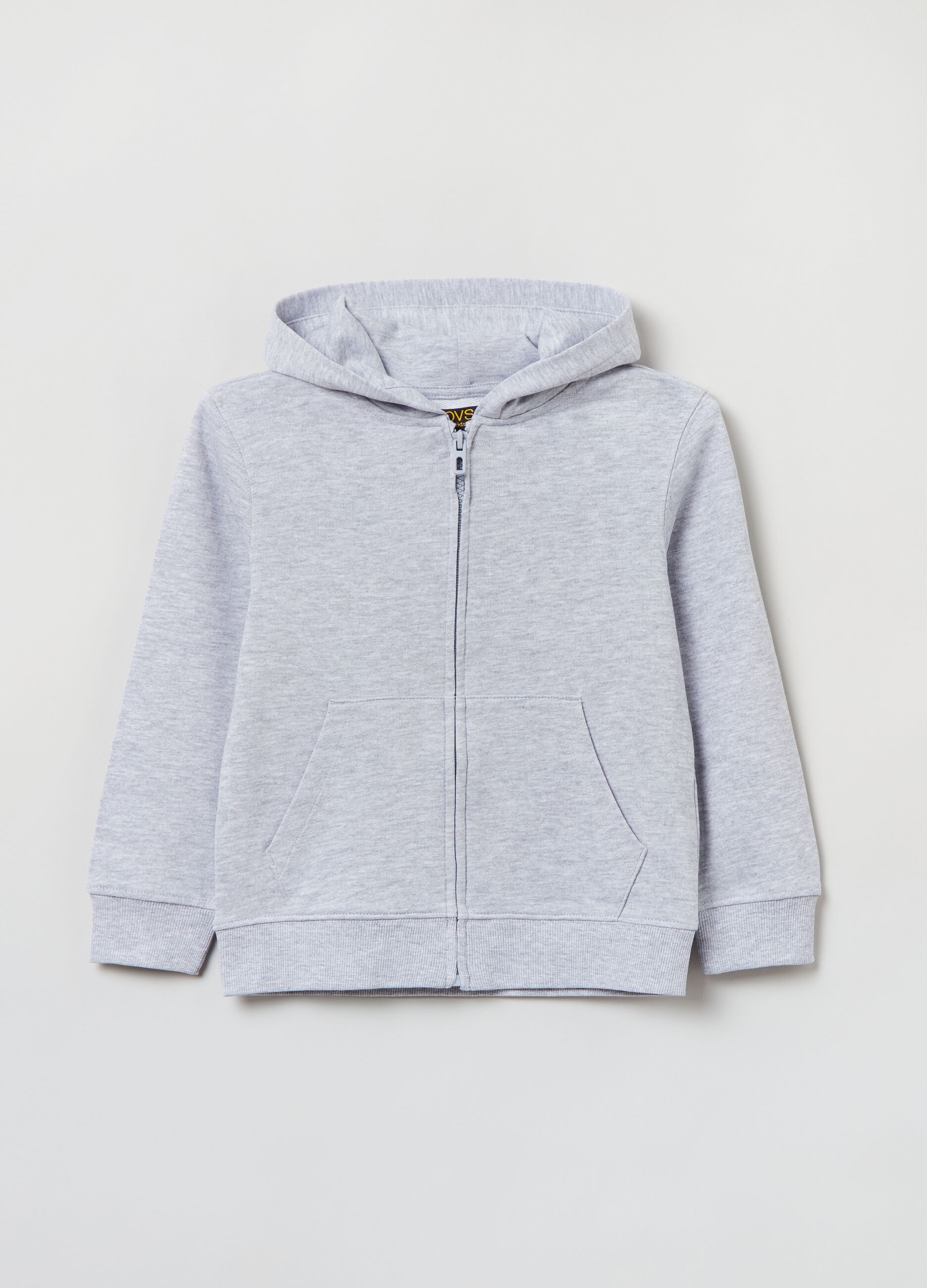 Full-zip in French Terry con cappuccio_0