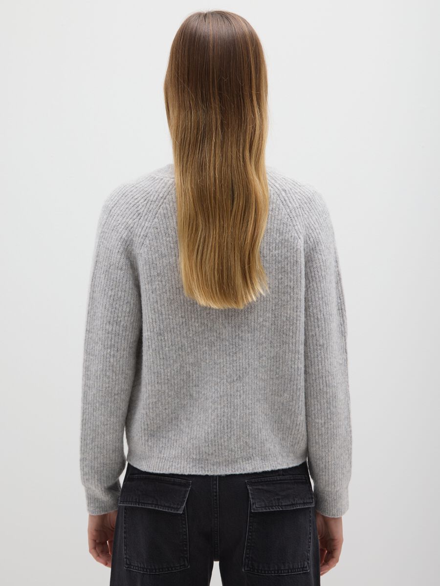 Grey oversized fit cardigan_2