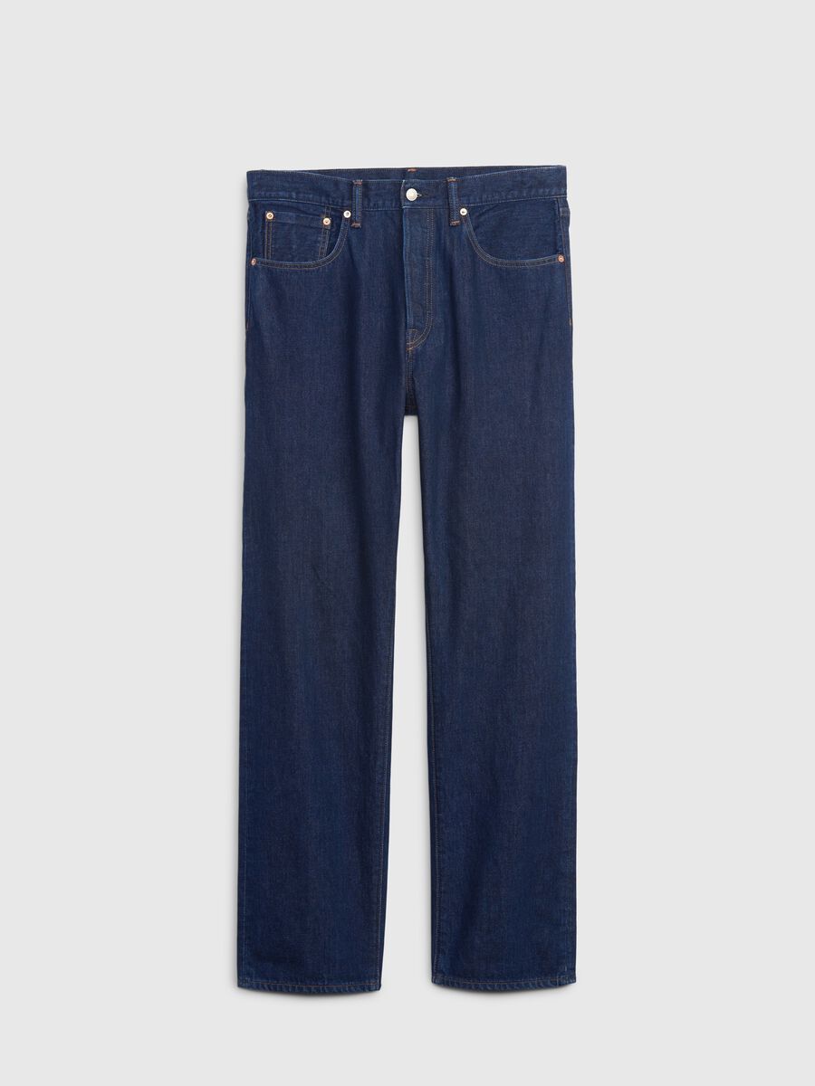 Jeans straight fit in cotone bio_3