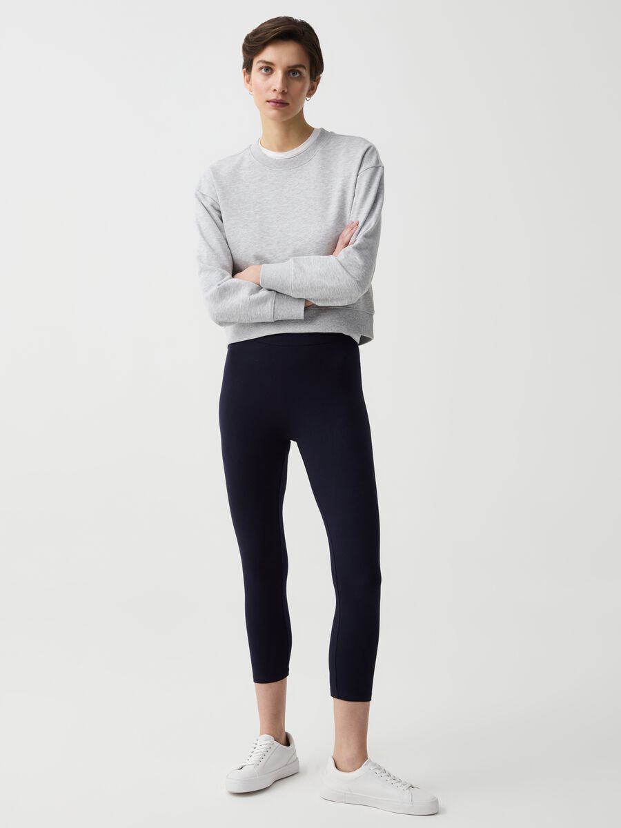 Essential stretch cropped leggings_0