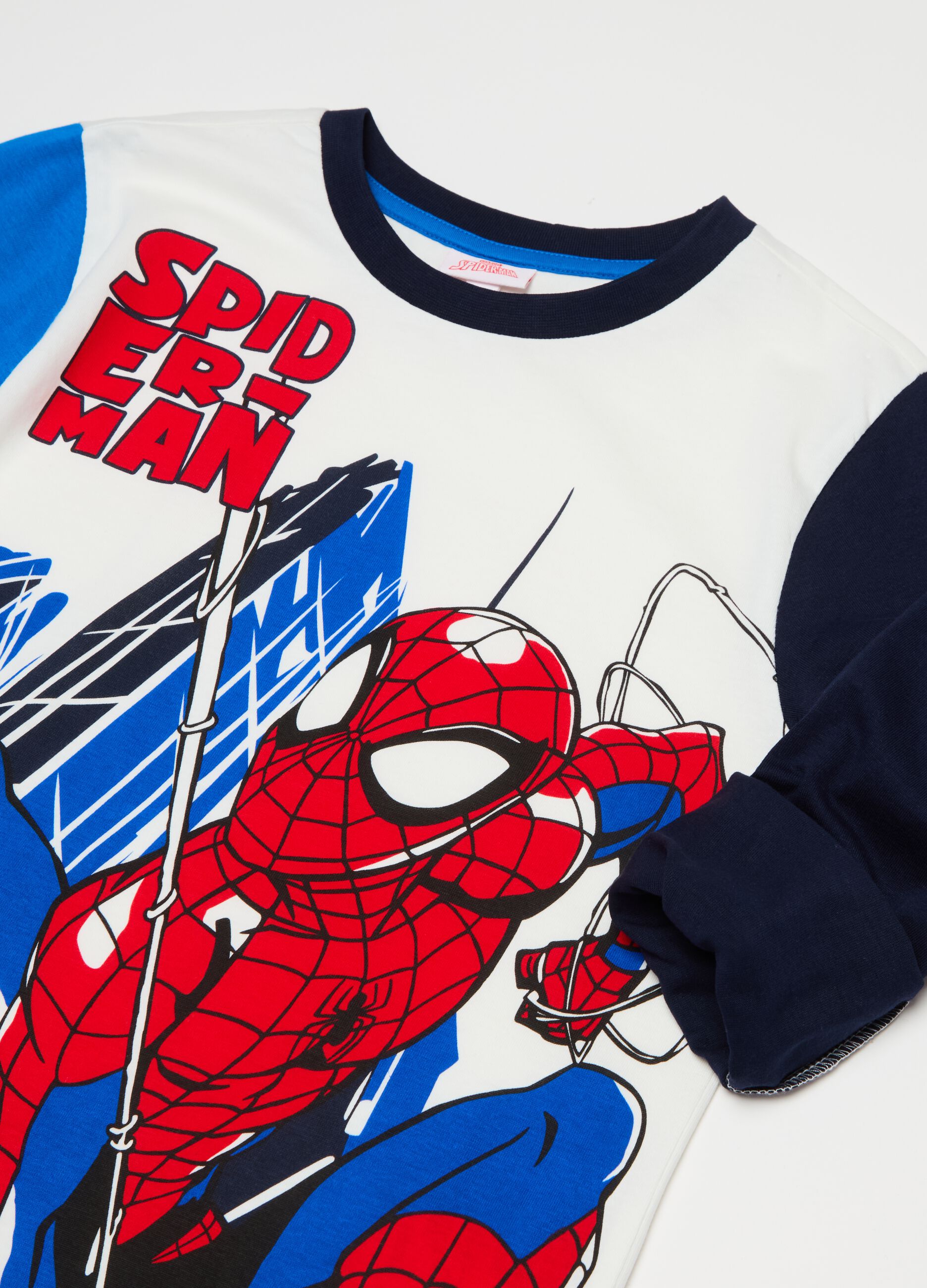 Pyjamas in organic cotton with Spider-Man print