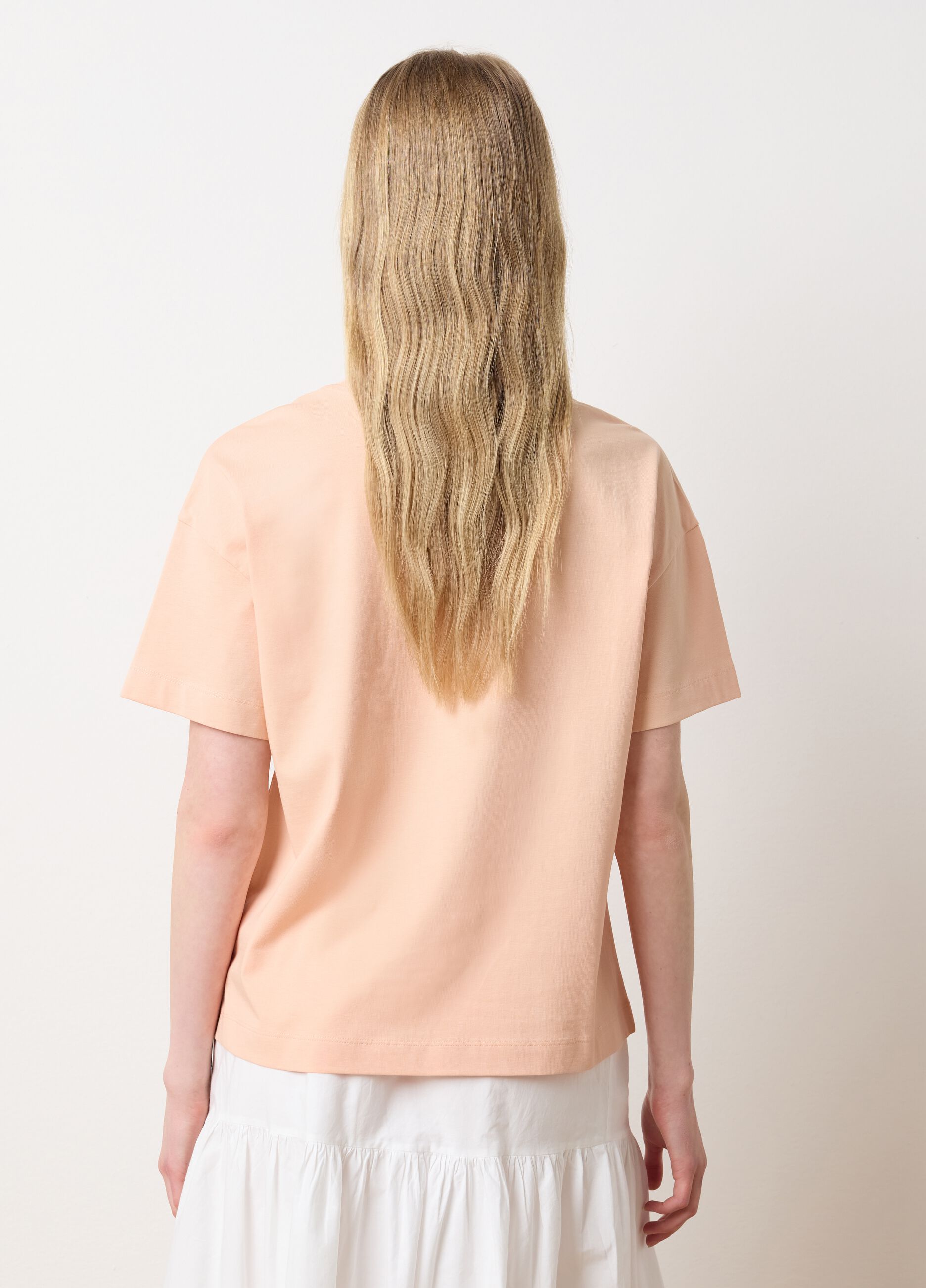 Pink Organic Cotton T-shirt LES COPAINS HOUSEBRAND