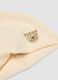 Beige stretch cotton girls&rsquo; hat with leopard detail_2