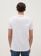 White pure cotton t-shirt regular fit with graphic_2