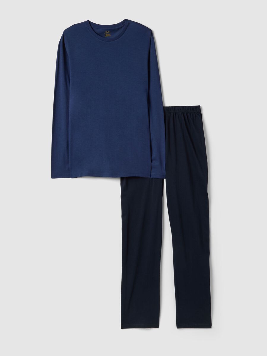 Blue pure cotton pyjamas regular fit_4