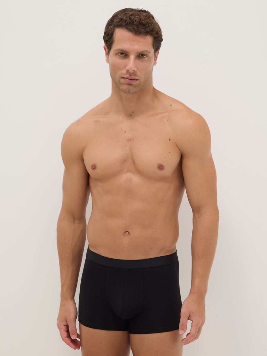 Multipack boxer neri in cotone elasticizzato regular fit_0