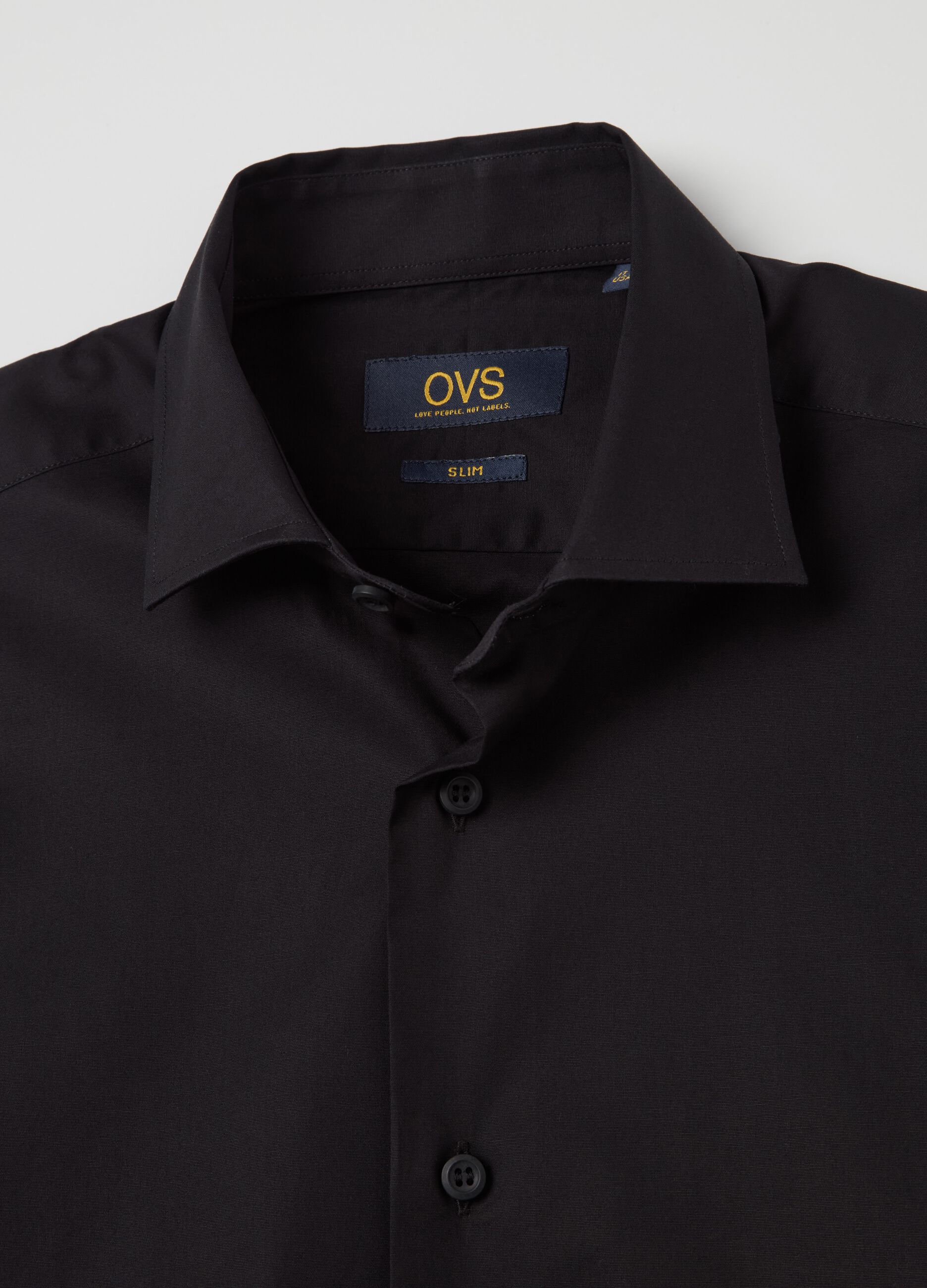 Camicia slim fit in cotone stretch