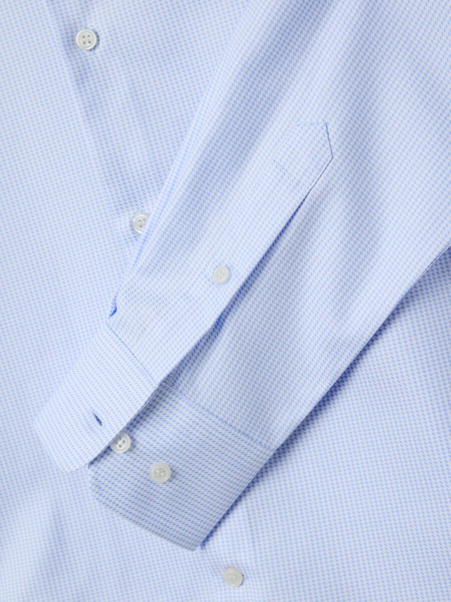 Regular-fit no-iron shirt with micro pattern_5