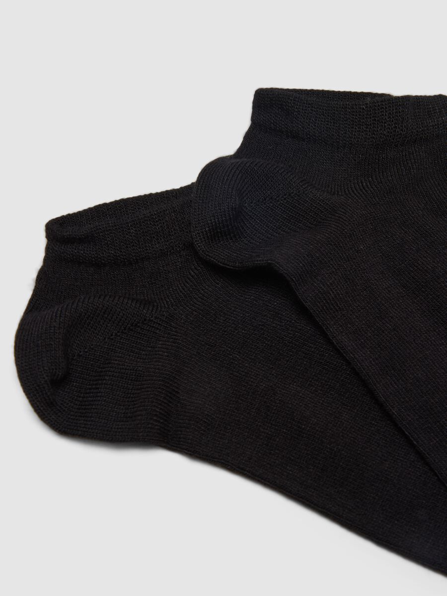 Black ankle sports socks tripack_1