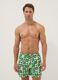 Blue boxer swim shorts with Limoncello print_0