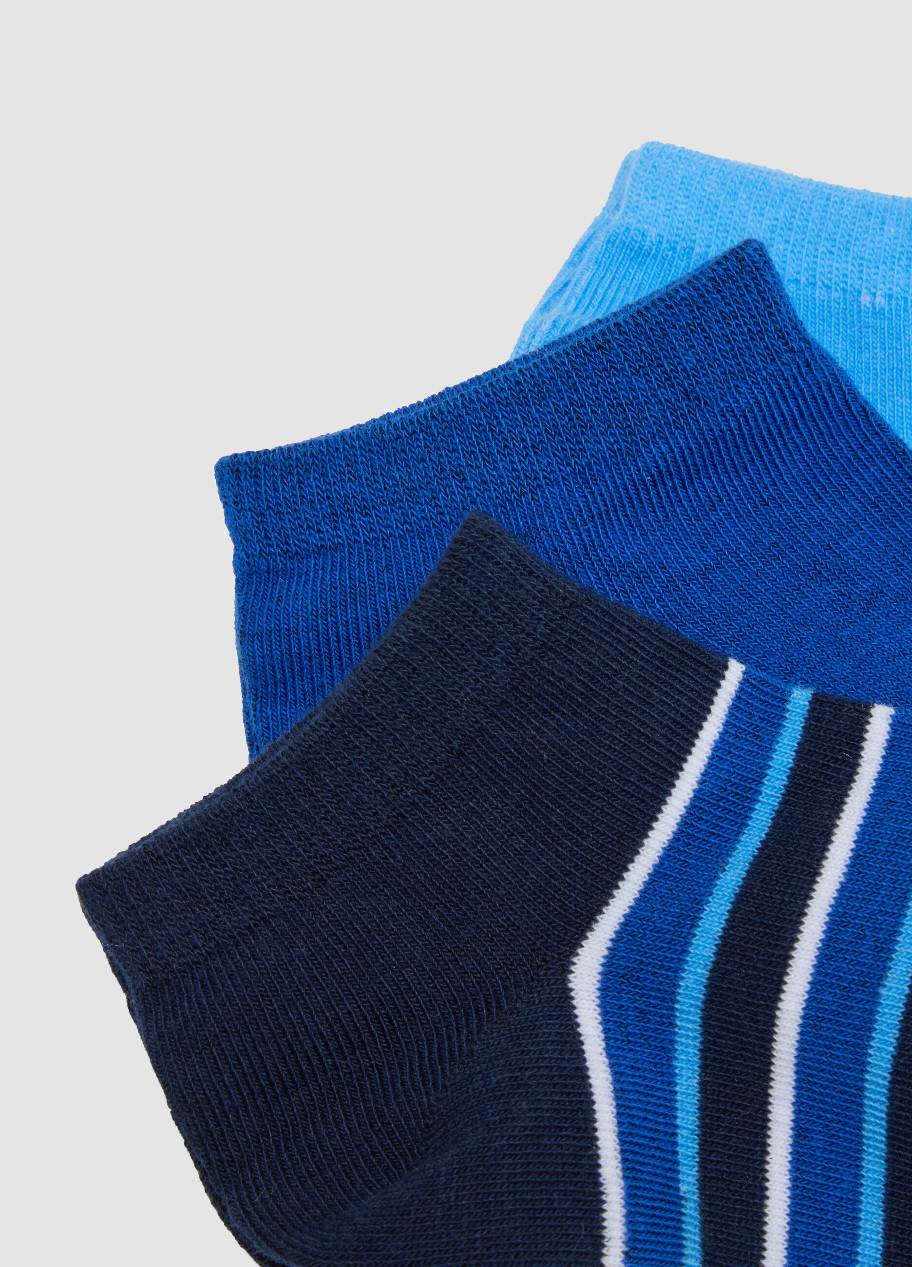 Kids&rsquo; multicolour stretch cotton-blend socks multipack