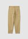 Boys' Beige Stretch Cotton Trousers - Relaxed Fit_4