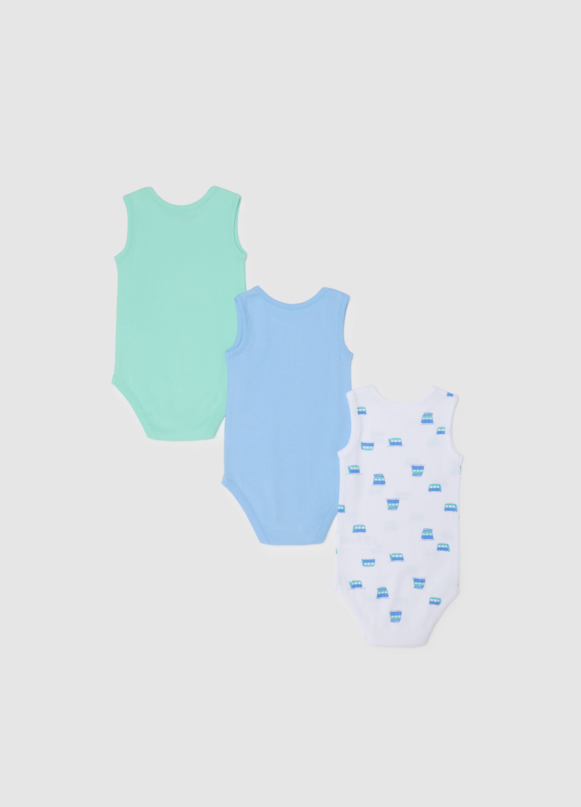Multicolour pure cotton baby bodysuit