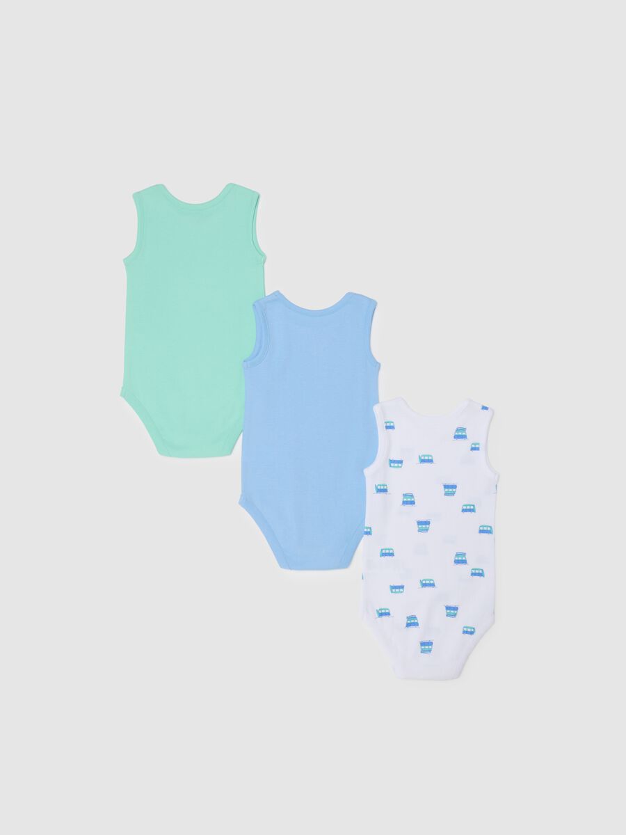 Multicolour pure cotton baby bodysuit_1