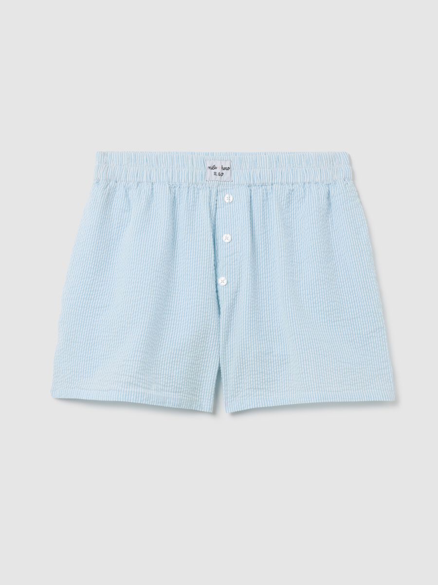 Boxer shorts in patterned seersucker_0