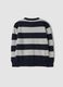 Maglia multicolor in puro cotone a righe over fit per bambino_1